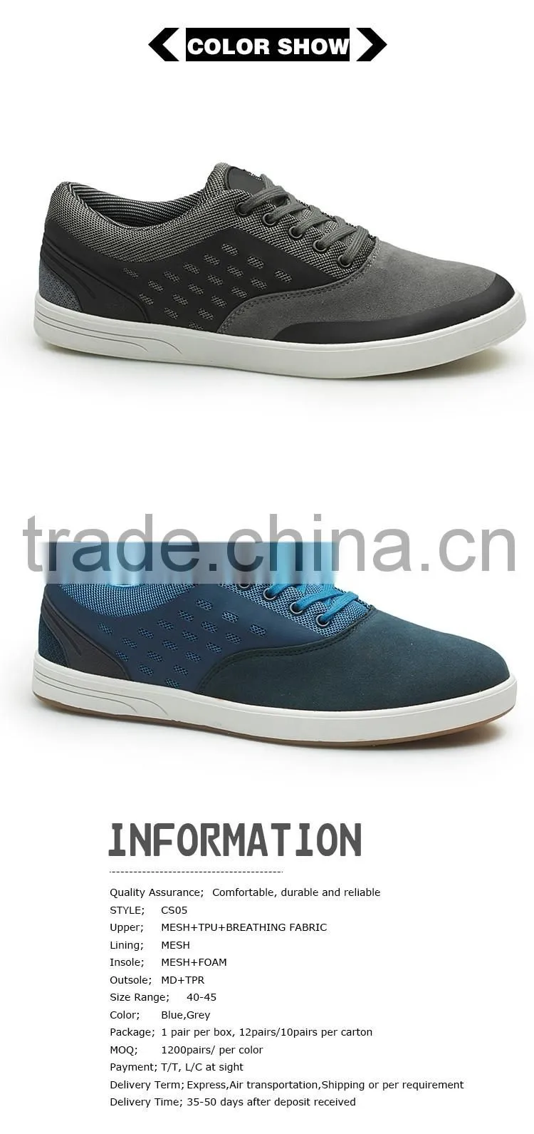 men board shoes OEM factory price