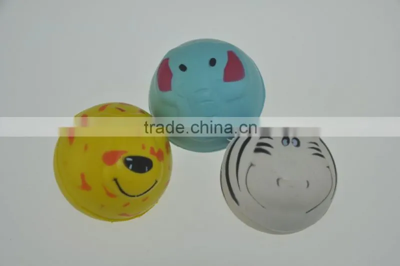 Promotional various cute PU stress animal ball toy