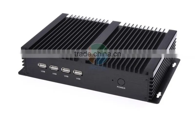 Fanless single board computer USB 3.0 Dual Gigabit 4 COM Auto Boot Intel Celeron C1037U 1.8G 1G RAM 32G SSD