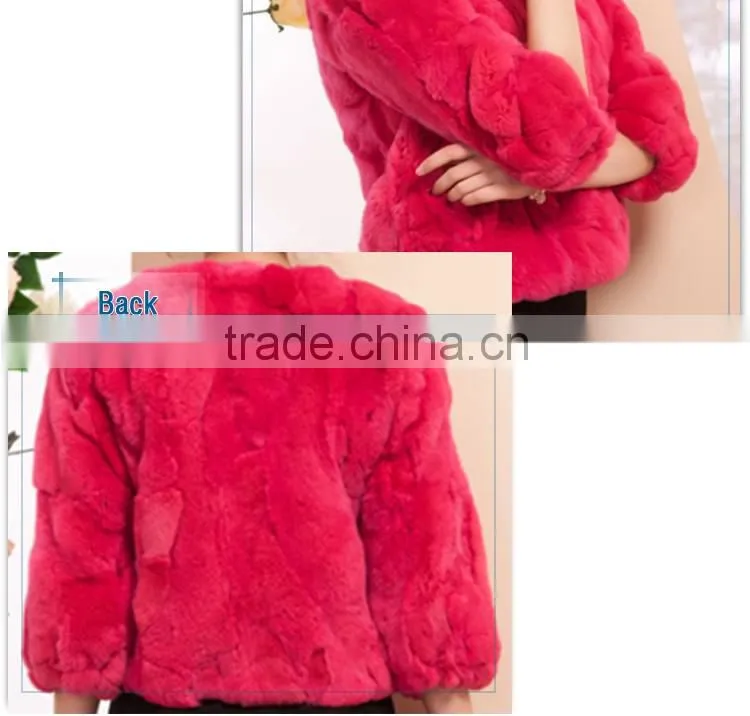 new style wholesale ladies fake fur winter coat