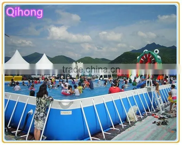 steel frame swimming pool, metal frame water pool with inflatable water slides, used pools for sale