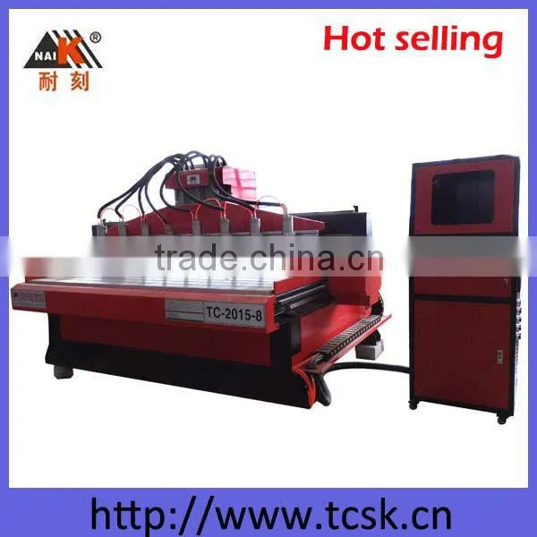 8-Head CNC router machine for rosewood furniture 2015