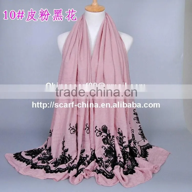 Wholesale embroidered infinity scarf