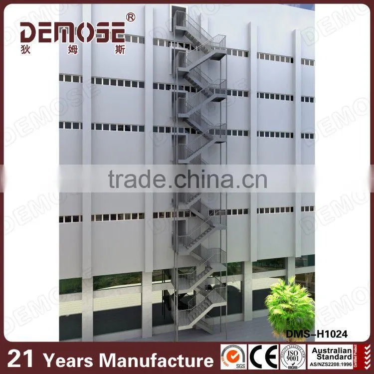 exterior aluminum straight stair design