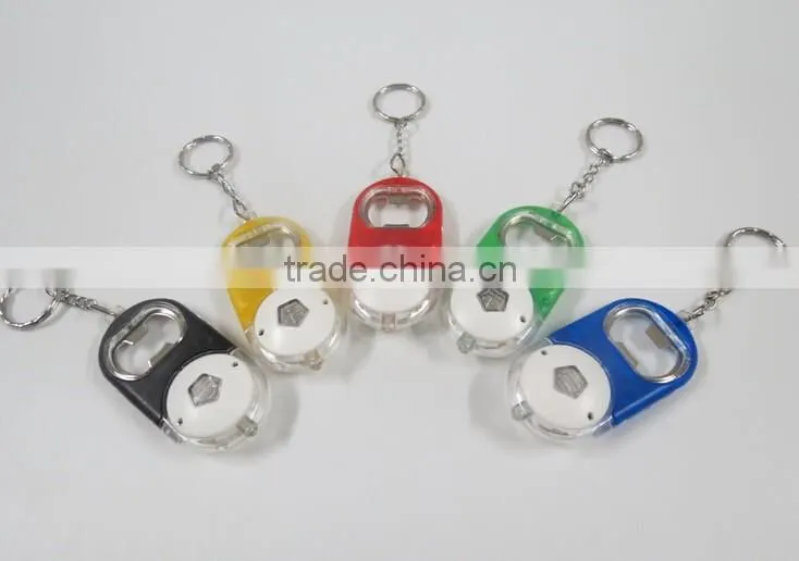 The gourd art beer opener with led light use keyring bottle opener