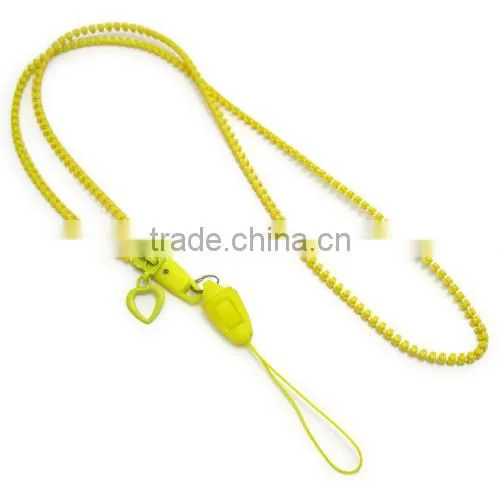 New design mobile phone holder soft pvc lanyards fashion