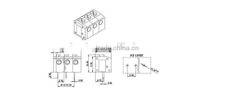 2015 Brand New Compact PCB Screwless Terminals Patented Terminals