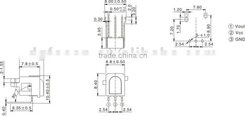 IR infrared receiver sensor DQIR-38521F5