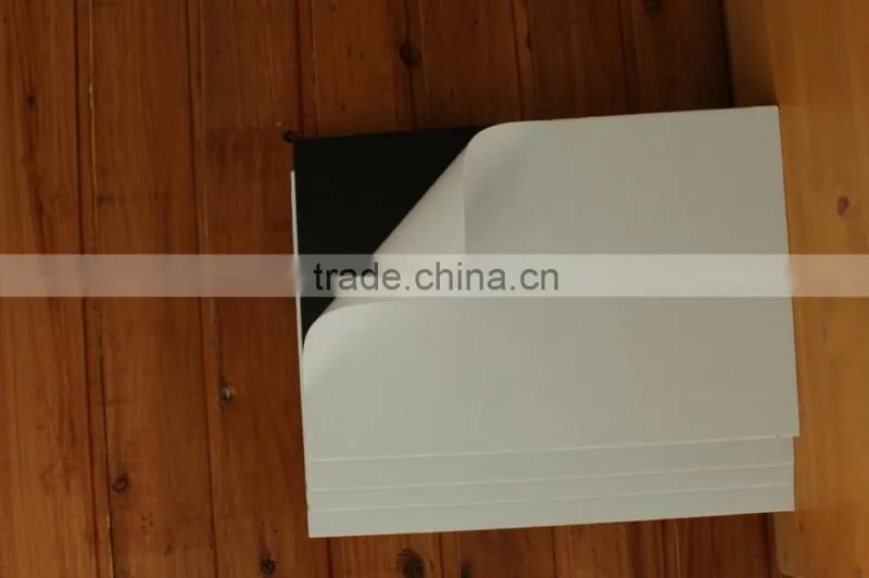 double sided adhesive PVC sheets price for black and white