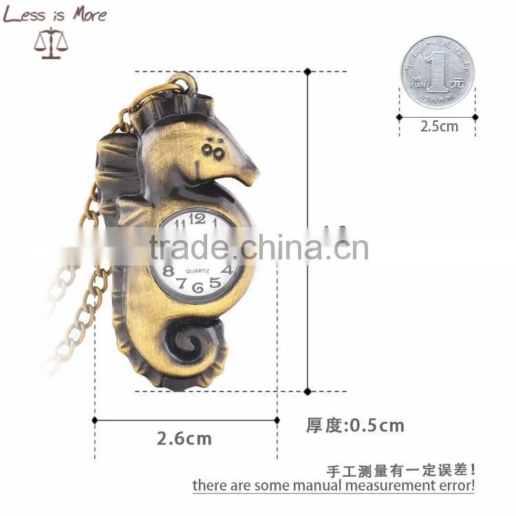 China Wholesale Zinc Alloy horse pocket Watch design pendants