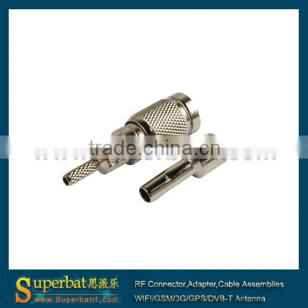 75 Ohm 1.0/2.3 male crimp Straight Attachment for RG178