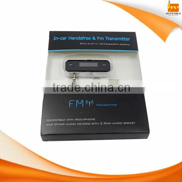 for mobile phone, MP3 player 3.5mm audio jack Universal In-car Wireless FM Transmitter