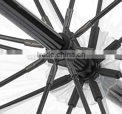 19''*8K custom printed transprent umbrella