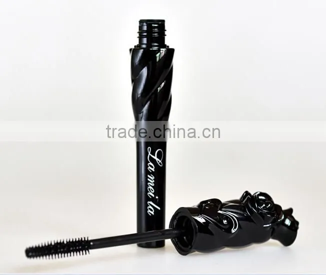 Leopard Waterproof Lengthening Extension Eyelash Transplanting Gel Fiber Mascara Rose Tube 3d Fiber Lashes Mascara