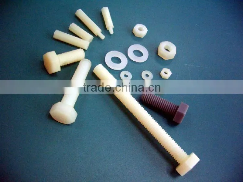 Plastic screw and nut