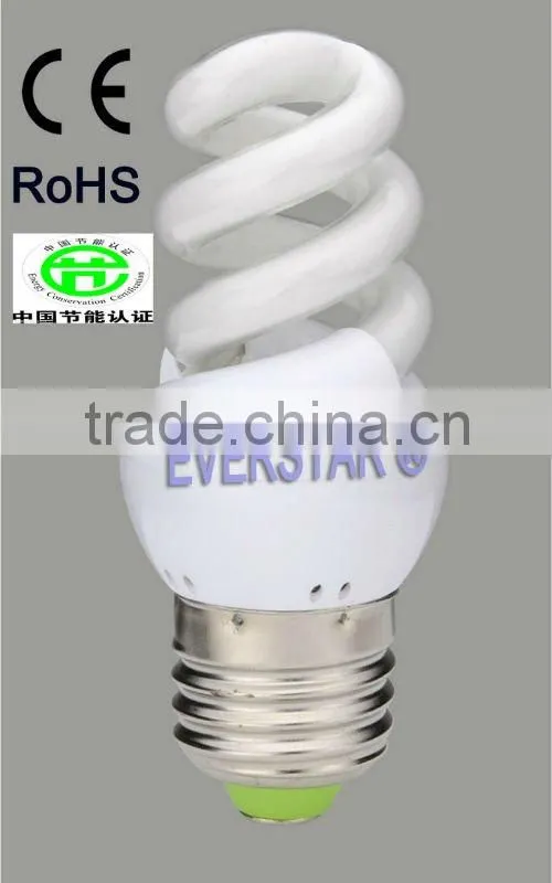 High Quality compact fluorescent light(Half Spiral)