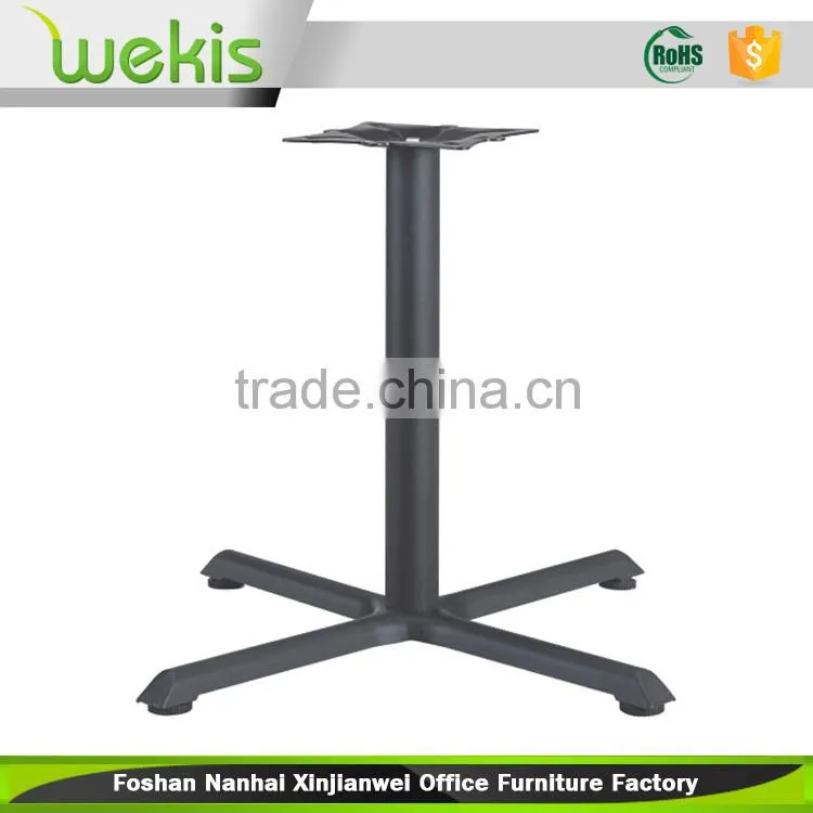 Heated four feet powder coated iron table base for office furniture new design 2016