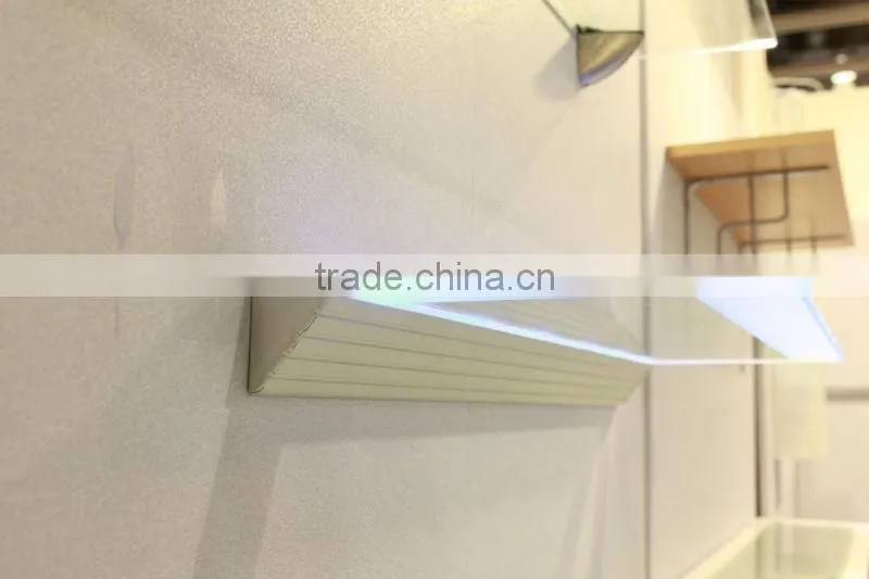 LED lighting wall mount bottle display glass shelf
