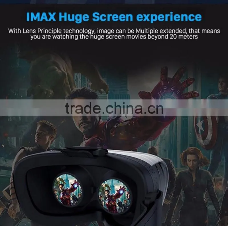 2016 Android 4.4 VR Headset VR Glasses Virtual Reality 3D Glasses Octa-core 1080P