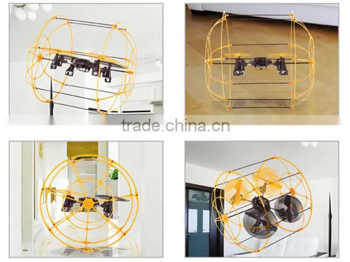 2.4Ghz 4CH wall climbing sky walker rc quadcopter kit remote control helicopter