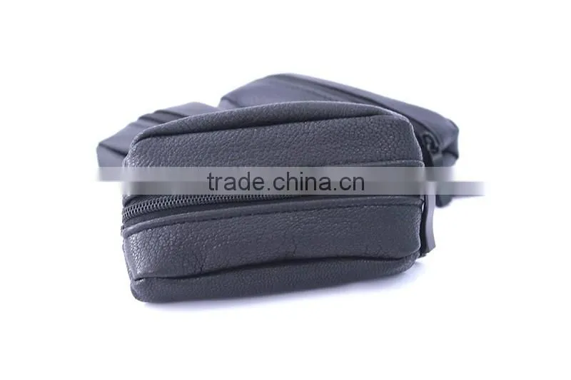 Genuine leather coin bag two zipper closure with key ring Since 1997