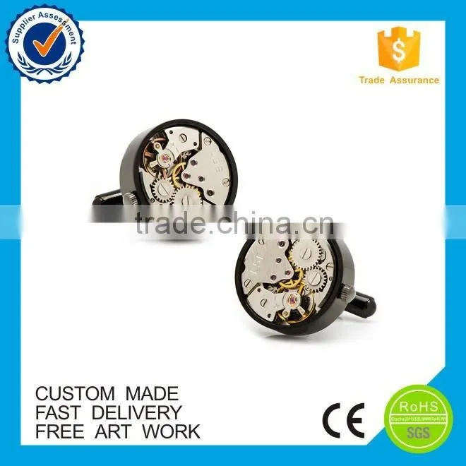 China supplier functional men's watch automatic cufflinks