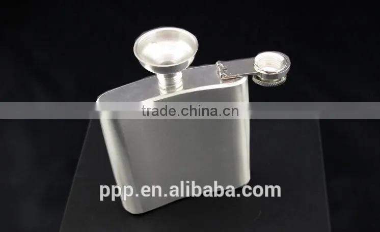 6oz hip flasks for men/ mini metal flask/ standard size hip flask