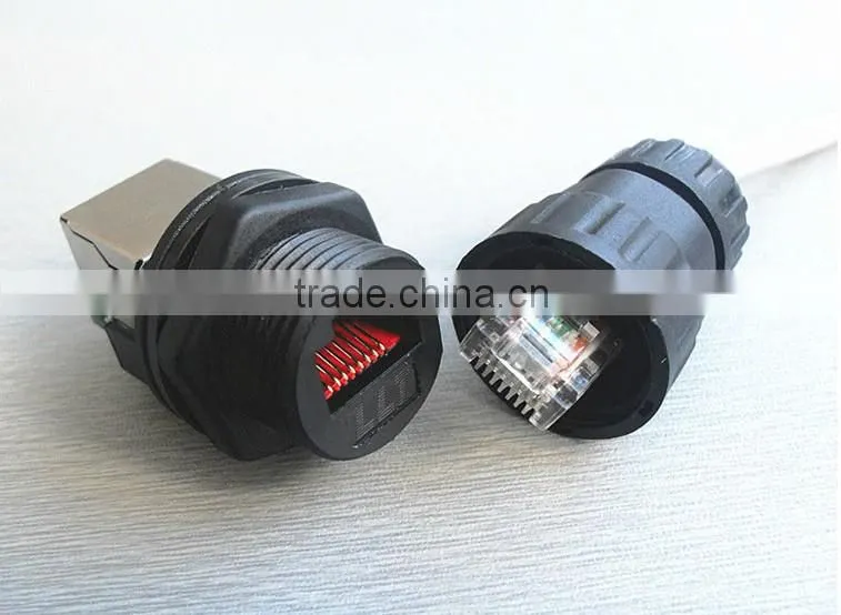 best rj45 connector panel front mounted rj45 sockt and plug