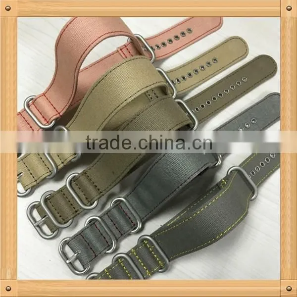 High quality zulu ring 1 piece canvas wrist watch strap