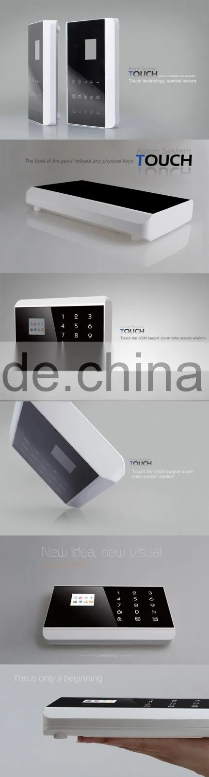 Touch Keypad TFT Color Display GSM&PSTN Burglar Alarm System(KR-8218G)