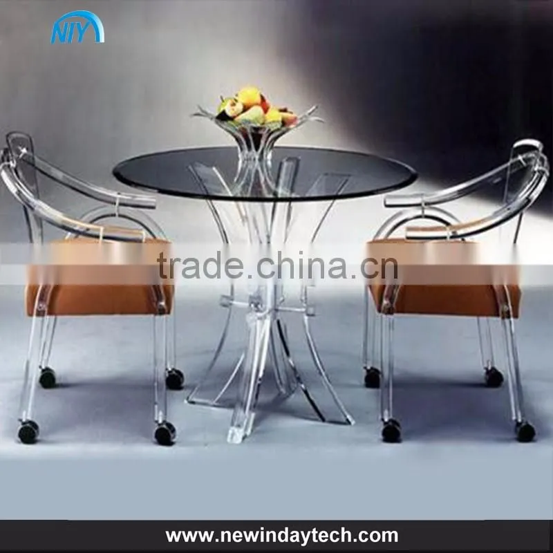 OEM Customized acrylic dining chair transparent acrylic table chair high quingity acrylic furniture table chair