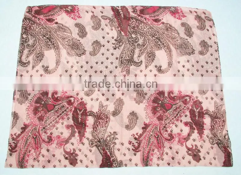 Printed paisley pattern scarf,Exotic style scarf,Fashion accessories