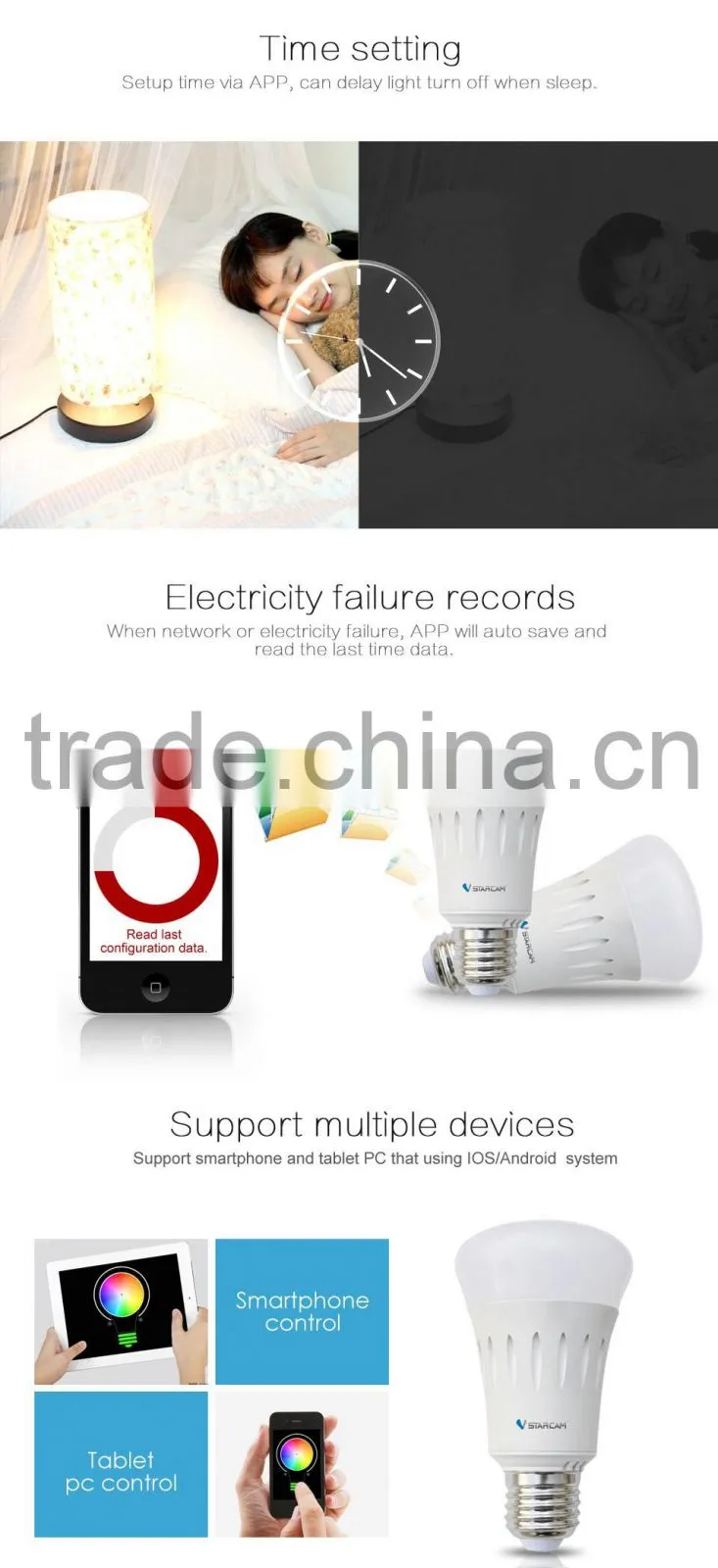 new flux wifi controlled android wifi lamp e27 holder