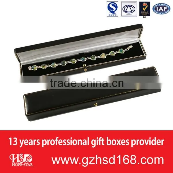Wholesale High quality beatiful leather printed logo jewelry box/paper jewelry box/velvet jewelry box