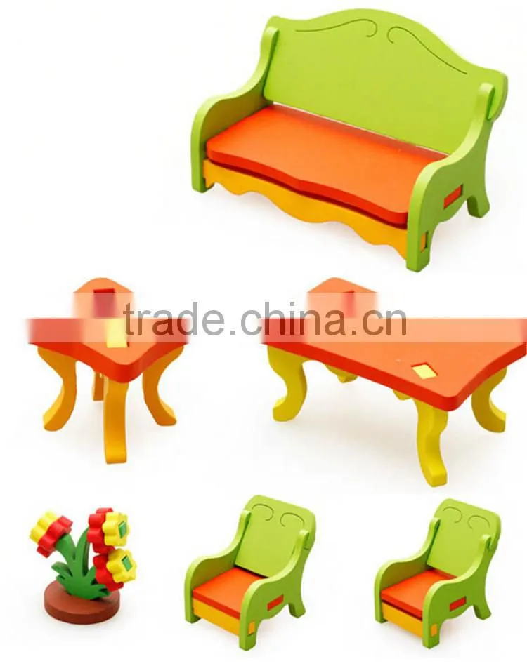2016 hot design colorful wooden drawing room jigsaw puzzle for kids