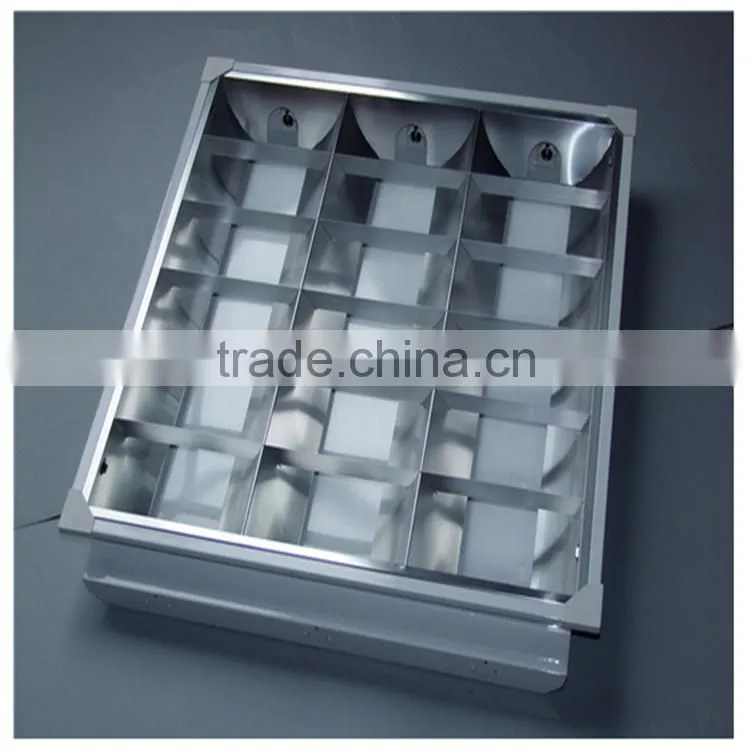 G5 G13 Reflective louver fitting 0.3 0.4 thickness T5 T8 light fixtures
