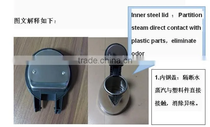 Stainless steel electric drinking water kettle