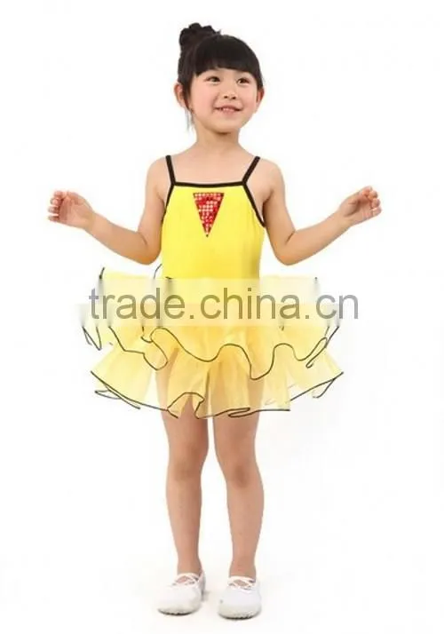 New Red Cute Mini Dress High Quality Kids Girls Dance Dress