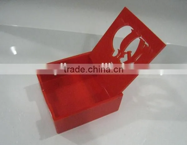 Hight quality new design cheap Acrylic tissue box promotion customized