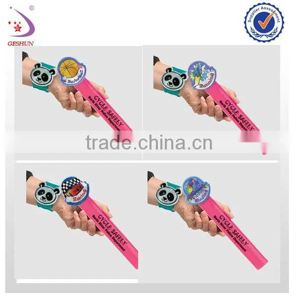 ARM SLAP STRAP BANDS - REFLECTIVE SAFETY BAND FLUORESCENT