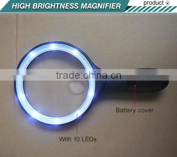 NO.6906B 10 LED Lamp Handhold Magnifier