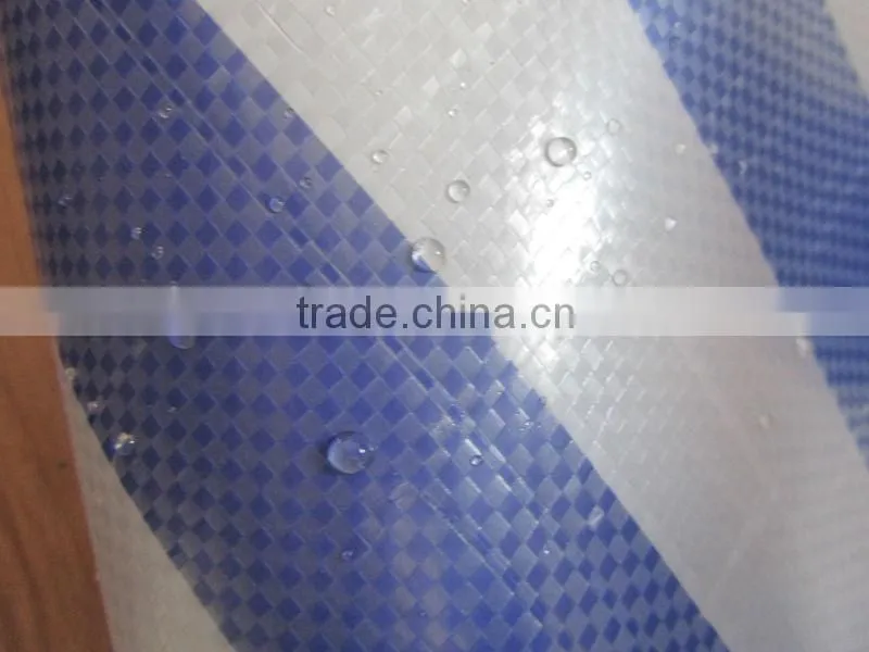 Durable & high tear resistant HDPE woven fabric with colour stripes