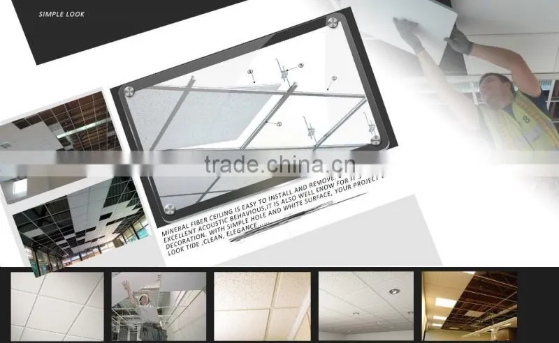 2x2 Mineral Fiber Fireproof Integrated Ceiling