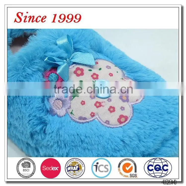 Kids funny indoor outdoor winter warm plush slippers