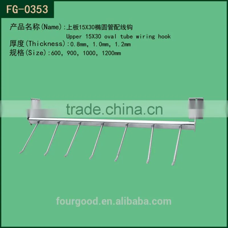 metal slat wall display hook with prong