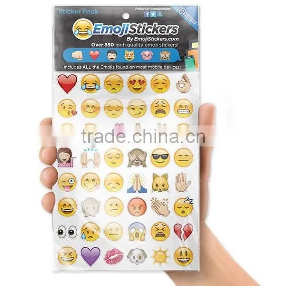 Love and kiss emoji Face Vinyl Sticker for Phone Laptop Decor