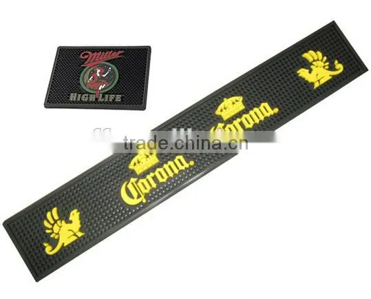 eco-friendly soft pvc bar mat with logos