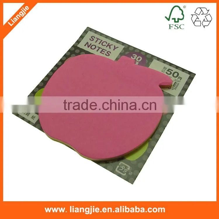 Apple shaped sticky notes pad for Promotion