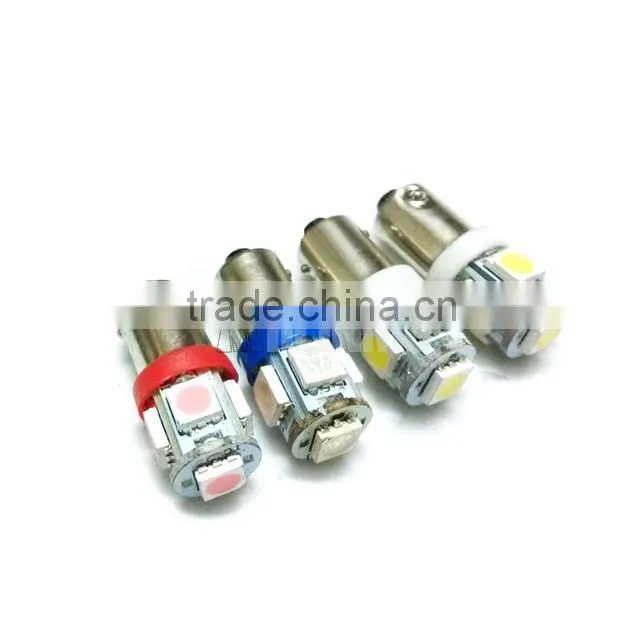 T4W BA9S 5 SMD 5630 5730 LED 5SMD 5LED License Plate Lights instrument lights Interior Bulbs DC 12V