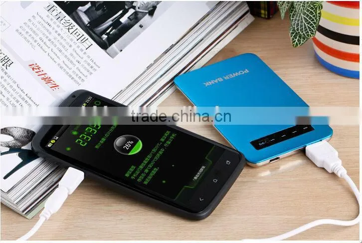 4000mah ultrathin aluminium alloy touch screen portable power bank fit for smartphone